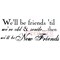 Deep Red Stamps Old and New Friends Rubber Cling Stamp 3.1 x 1.3 inches